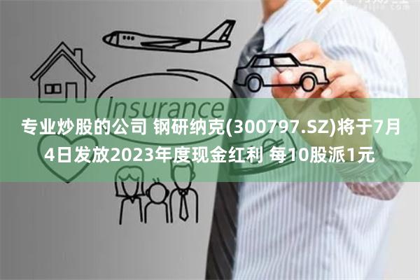 专业炒股的公司 钢研纳克(300797.SZ)将于7月4日发放2023年度现金红利 每10股派1元